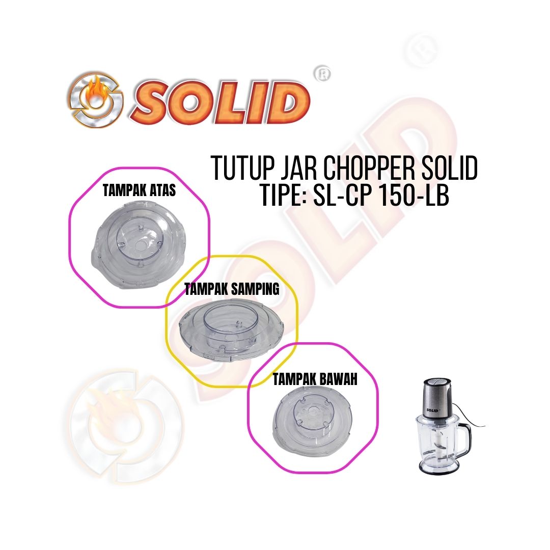 TUTUP ATAS CHOPPER ORIGINAL SPARE PART SOLID PENGGILING PELUMAT