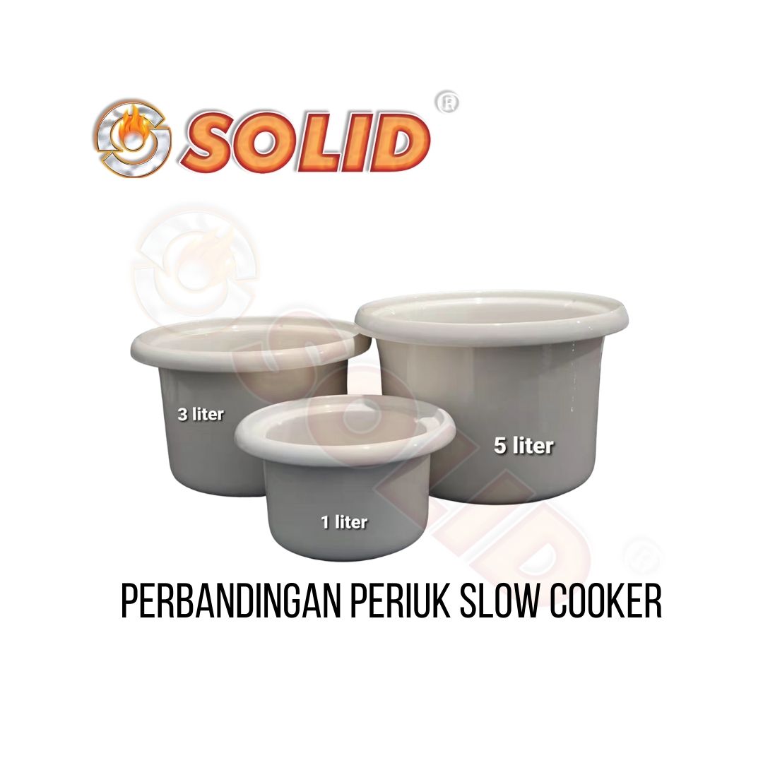 PERIUK KERAMIK / INNER POT / PANCI / POT SLOW COOKER SOLID 1 LITER