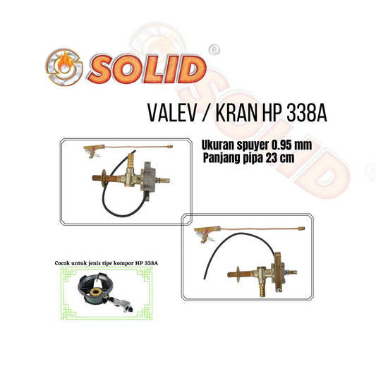Kran / Valev / Valve Kompor Gas Tekanan Tinggi HP 338 Auto SOLID