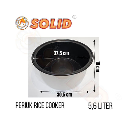 Periuk / Panci / Inner Pot Penanak Nasi Rice Cooker Solid 5.6 Liter Anti Lengket