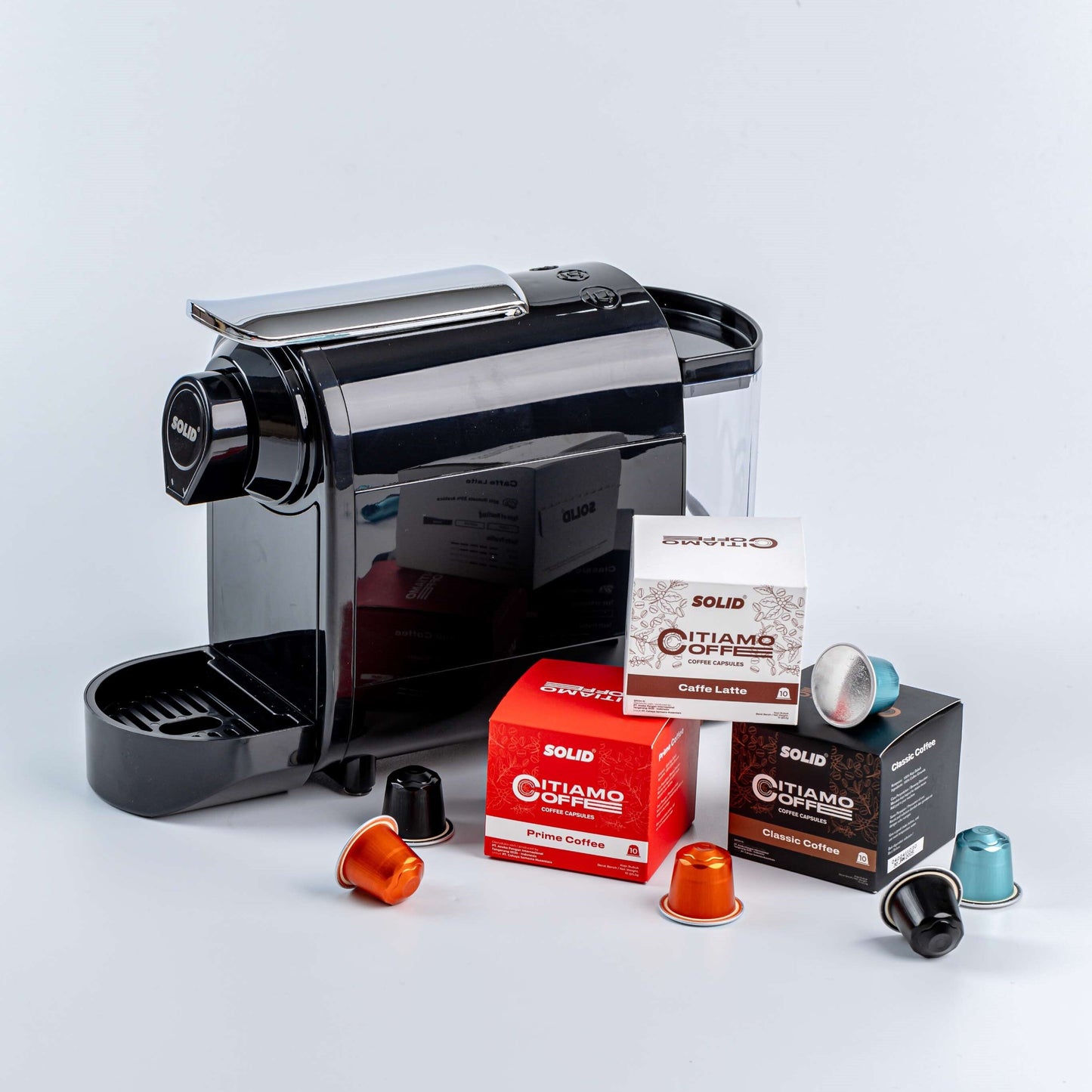 SOLID Mesin Kopi FORTE FREE Coffee Capsule Prime Coffee, Caffe Latte, dan Classic Coffee